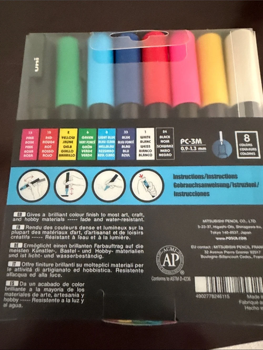 Water-Based Marker Set - Multi Color (8-Pack) - Picture 2 of 2